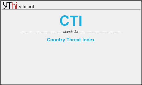 What does CTI mean? What is the full form of CTI?