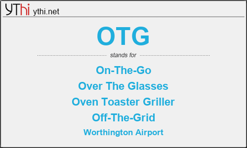 What does OTG mean? What is the full form of OTG?