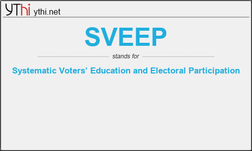 What does SVEEP mean? What is the full form of SVEEP?