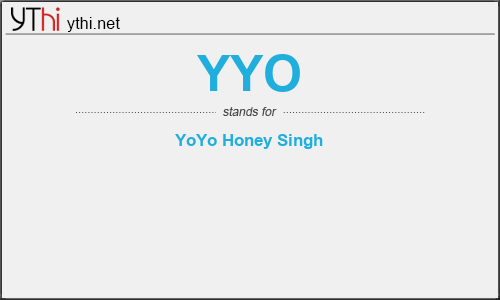 What does YYO mean? What is the full form of YYO?