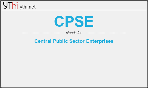 What does CPSE mean? What is the full form of CPSE?