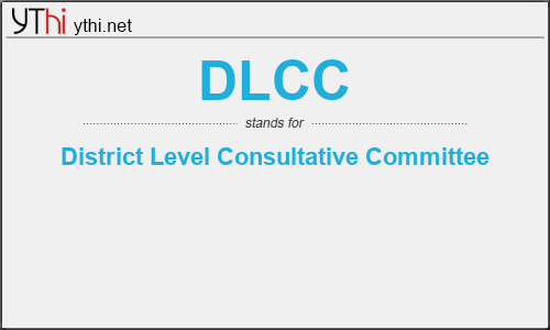 What does DLCC mean? What is the full form of DLCC?