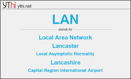 What does LAN mean? What is the full form of LAN?