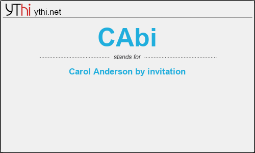 What does CABI mean? What is the full form of CABI?