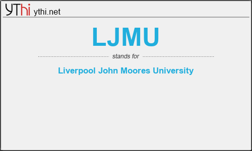 What does LJMU mean? What is the full form of LJMU?