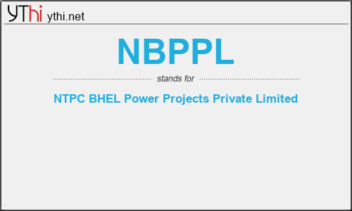 What does NBPPL mean? What is the full form of NBPPL?