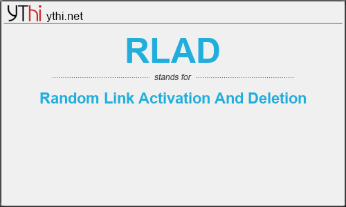 What does RLAD mean? What is the full form of RLAD?