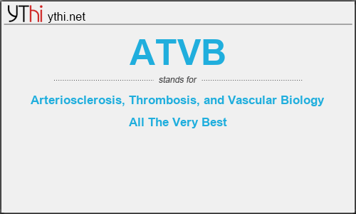 What does ATVB mean? What is the full form of ATVB?