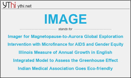 What does IMAGE mean? What is the full form of IMAGE?