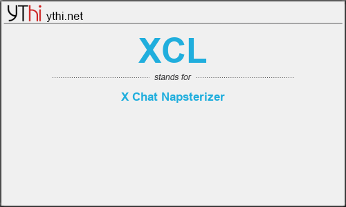 What does XCL mean? What is the full form of XCL?