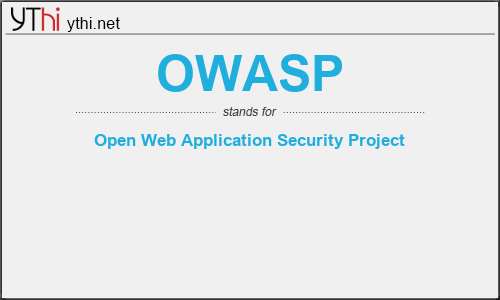 What does OWASP mean? What is the full form of OWASP?