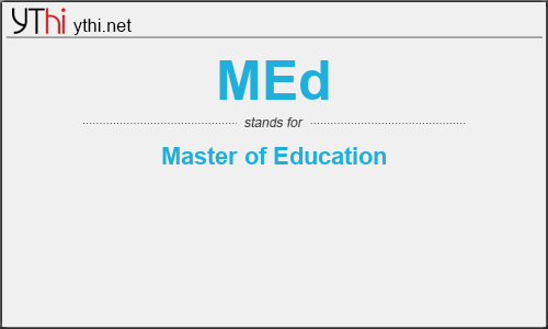 What does MED mean? What is the full form of MED?