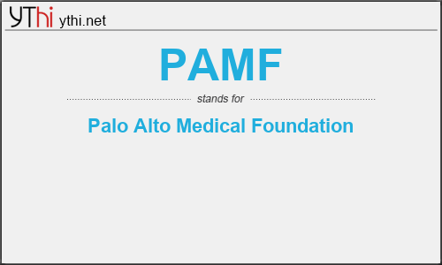 What does PAMF mean? What is the full form of PAMF?