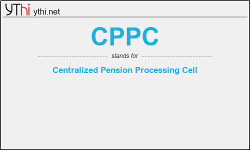 What does CPPC mean? What is the full form of CPPC?