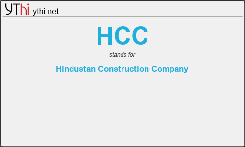 What does HCC mean? What is the full form of HCC?