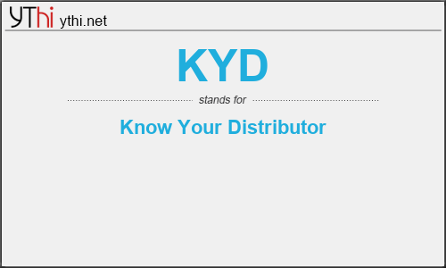 What does KYD mean? What is the full form of KYD?