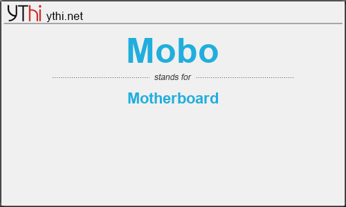 What does MOBO mean? What is the full form of MOBO?