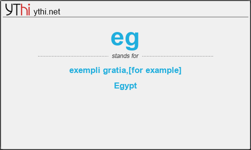 What Does Eg Mean What Is The Full Form Of Eg English Abbreviations 