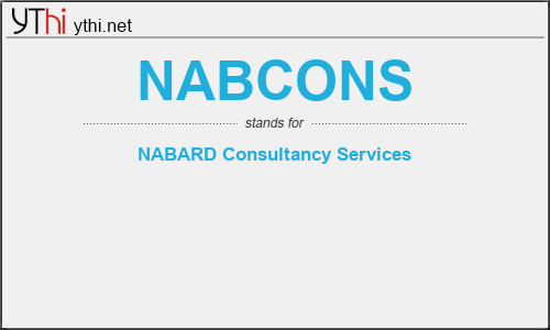 What does NABCONS mean? What is the full form of NABCONS?