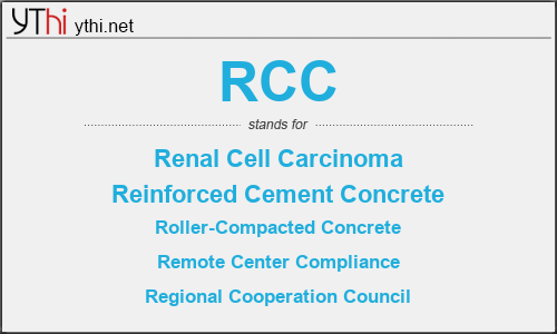 What does RCC mean? What is the full form of RCC?