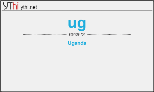 What does UG mean? What is the full form of UG?