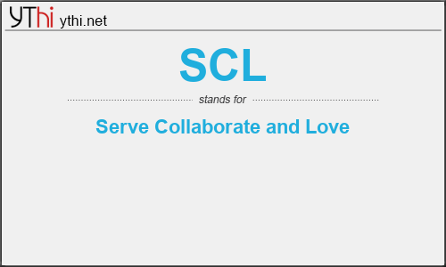 What does SCL mean? What is the full form of SCL?