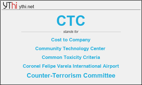 What does CTC mean? What is the full form of CTC?