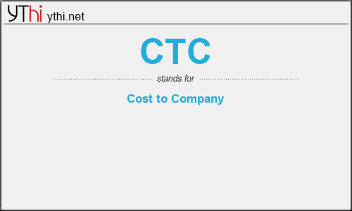 What does CTC mean? What is the full form of CTC?