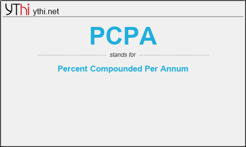 What does PCPA mean? What is the full form of PCPA?