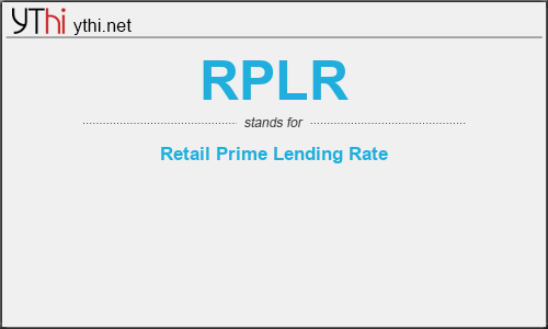 What does RPLR mean? What is the full form of RPLR?