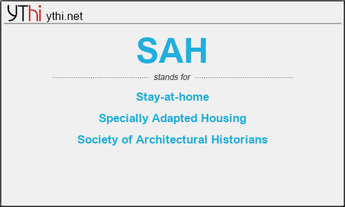 What does SAH mean? What is the full form of SAH?