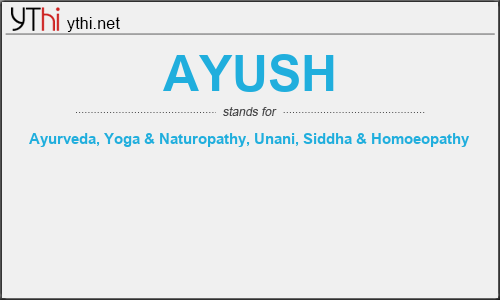 What does AYUSH mean? What is the full form of AYUSH?