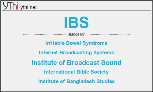 What does IBS mean? What is the full form of IBS?