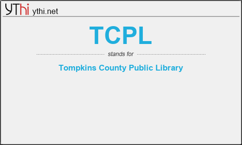 What does TCPL mean? What is the full form of TCPL?