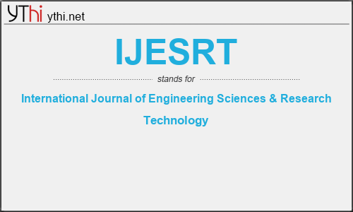 What does IJESRT mean? What is the full form of IJESRT?