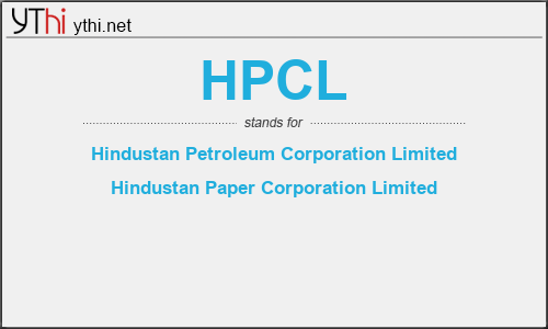 What does HPCL mean? What is the full form of HPCL?
