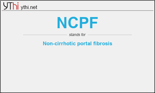 What does NCPF mean? What is the full form of NCPF?