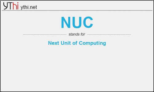 What does NUC mean? What is the full form of NUC?