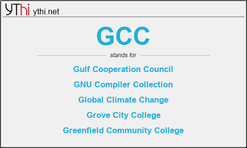 What does GCC mean? What is the full form of GCC?