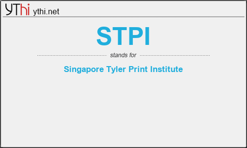 What does STPI mean? What is the full form of STPI?