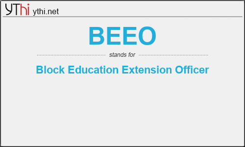 What does BEEO mean? What is the full form of BEEO?
