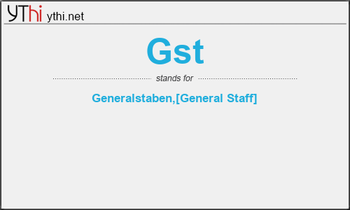 What does GST mean? What is the full form of GST?