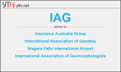 What does IAG mean? What is the full form of IAG?