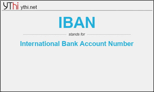 What does IBAN mean? What is the full form of IBAN?