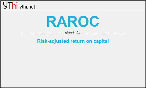 What does RAROC mean? What is the full form of RAROC?