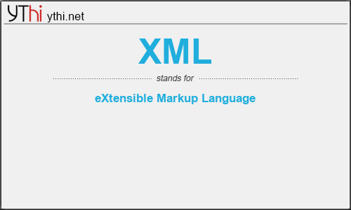 What does XML mean? What is the full form of XML?
