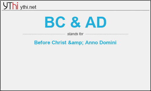 What Does Bc Ad Mean What Is The Full Form Of Bc Ad English Abbreviations Acronyms Ythi