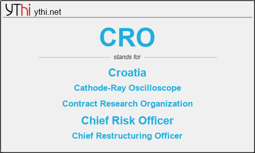 What does CRO mean? What is the full form of CRO?