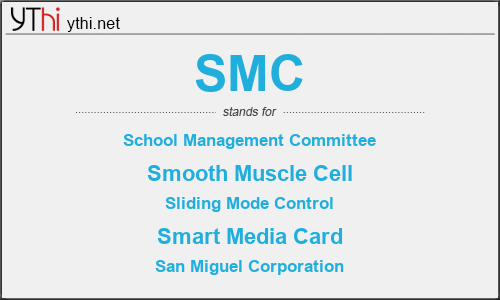 What does SMC mean? What is the full form of SMC?