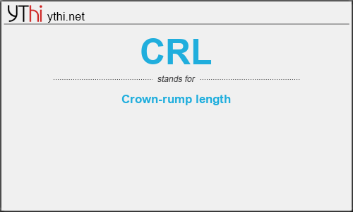 What does CRL mean? What is the full form of CRL?